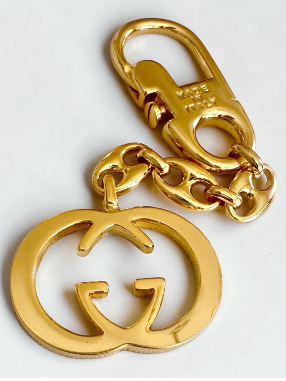 Like New Gucci Key Ring Bag Charm Rare Vintage